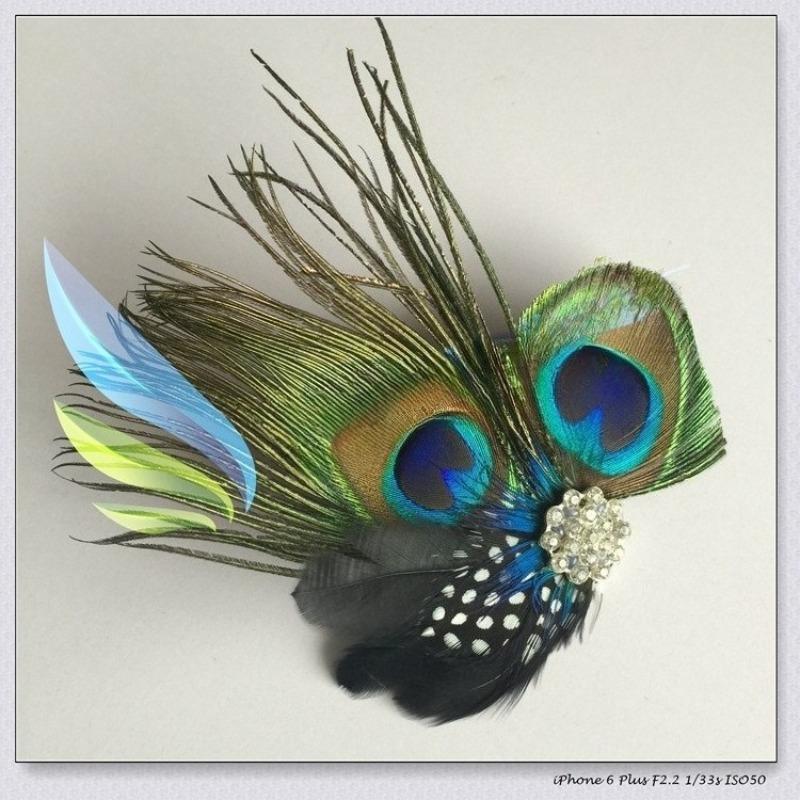 

1Pc Vintage Flapper Headband Peacock Fascinator Hair Pin for Women Stylish Elegant Wedding Party Carnival Mardi Gras Masquerade