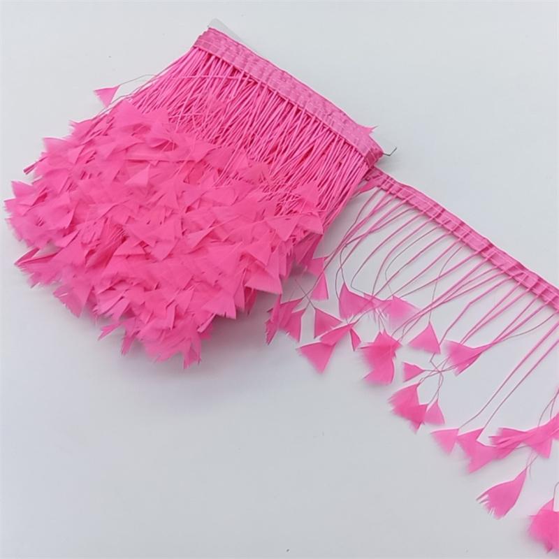 1Yards Pheasant Chicken Feathers Trims Sewing In Dress Fringe For Clothes Diy Needlework Decor Wedding Plume Crafts Accessories