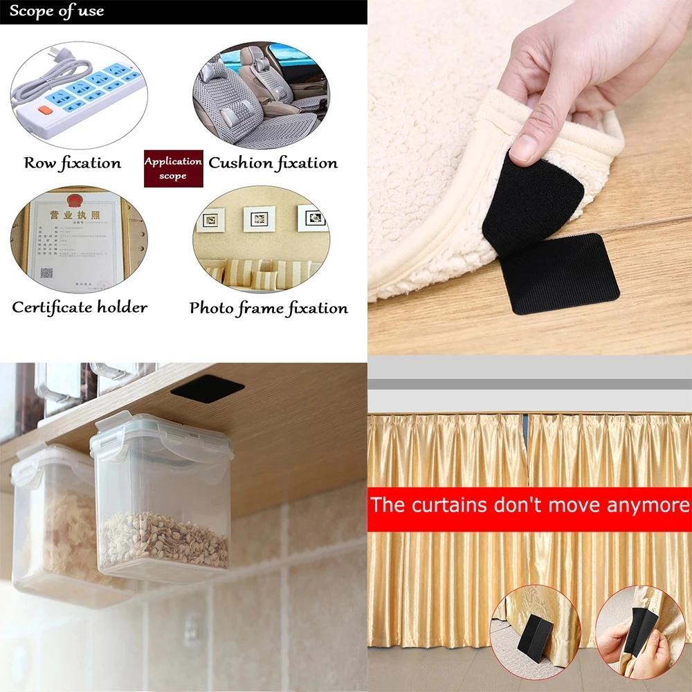 5/10/20PCS Universal Car Floor Mat Tapes Self-adhesive Carpet Floor Mats Fixing Stickers Fastener Clips Retention Holders Grip