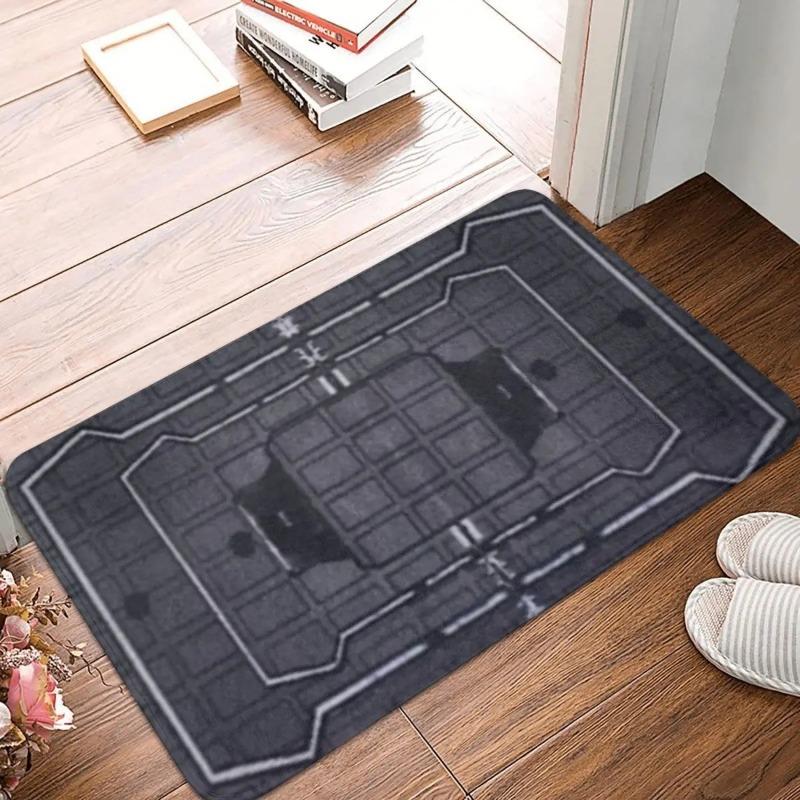Abstract Geometric Carpet Mat - Line Art Modern Minimalist Symmetric Grid Abstract Pattern Decorative Home Decoration Rug