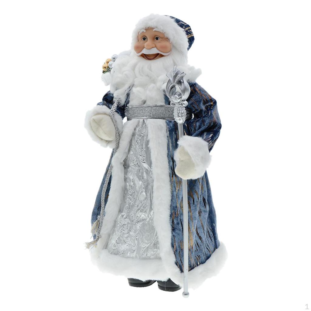 Santa Claus Figurines, Standing Figurines Decorations Gift for Indoor Home Office