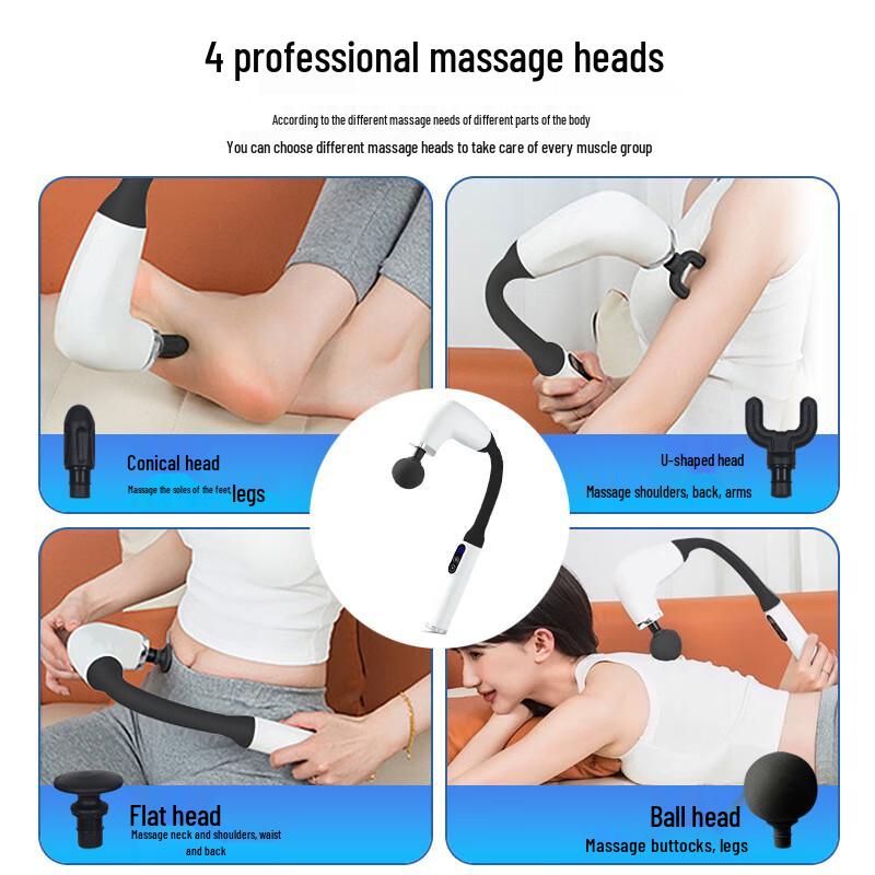 Bent Hook Electric Fascia Massage Gun