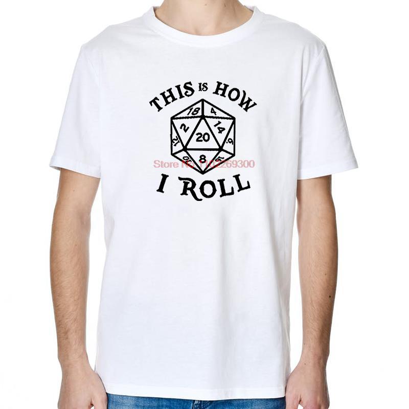 20 Sided Dice Cool Fashion Graphic T Shirts Tees Tops Summer ONeck New Shirts And TShirts Cotton Casual Unisex Print T Shirt