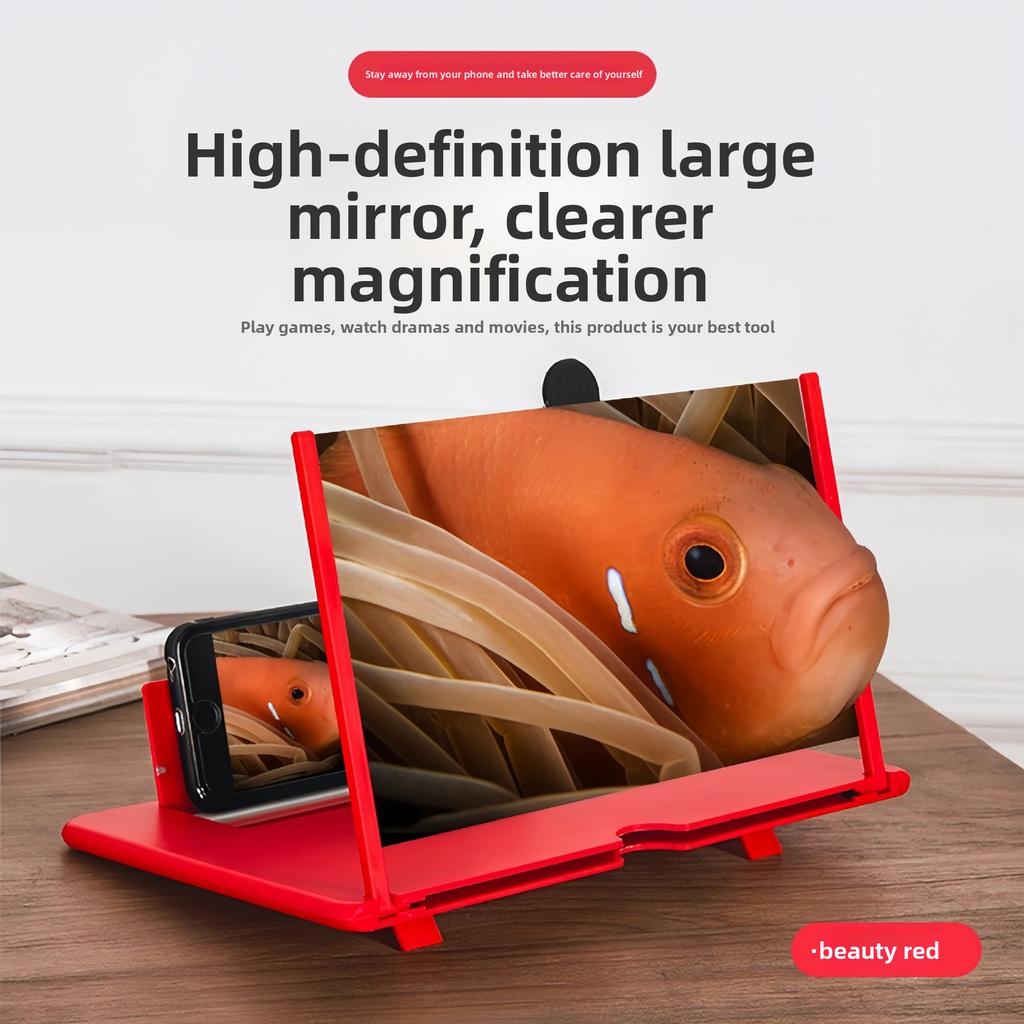 Mobile Phone Screen Amplifier 3D High Definition Creative Pull-out Type Stretching Screen Magnifying Glass Mobile Phone Holder