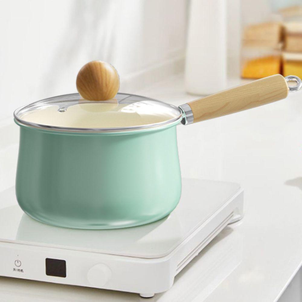 Non-stick Soup Pan Mini Saucepan Universal Ceramic Glaze Milk Pot  Stove