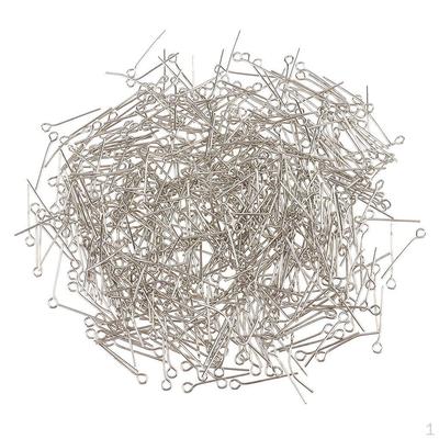 Pack of 5PCS Eyepins Eye Pins Needles For Jewelry Necklace Earrings Making Craft DIY 2mm