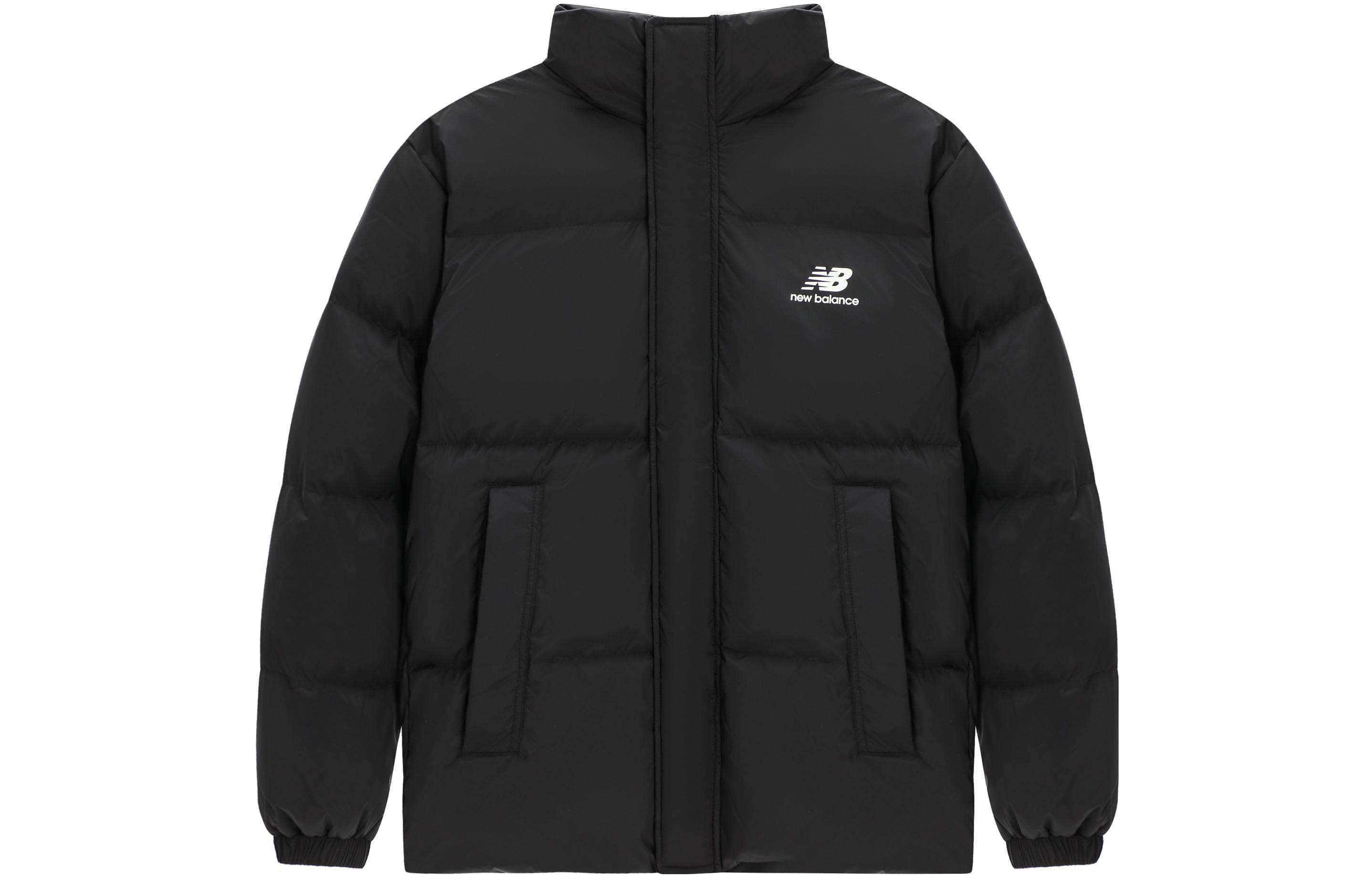 New Balance Down Jackets Unisex Black Stand Collar Without Hood Moderate Other AMJ24359-BK L