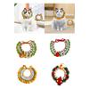 Knitted Cat Collar Handmade Cat Winter Scarf Bib Neckwear Adjustable for Outdoor Halloween Holiday Birthday Theme Party Walking