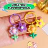 Bonbonfarbe Blume Schlüsselanhänger Anhänger Süß Vielseitig Kopfhörerhülle Hängende Dekoration Rucksack Dekoration Zubehör Geschenke