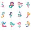 Theme Ocean Cake Flags Mermaid Starfish Turtle Decor For Celebration Supplies