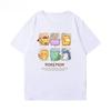 Pokémon Joint Short-sleeved T-shirt Men's and Women's Clothes Summer Trend Casual Short-sleeved Popular Half-sleeved T-shirt Top