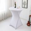 Cocktail Spandex Stretch Elastics Table Cover Square Corner Tablecloth Top Bars Table Cloth for Wedding Banquets
