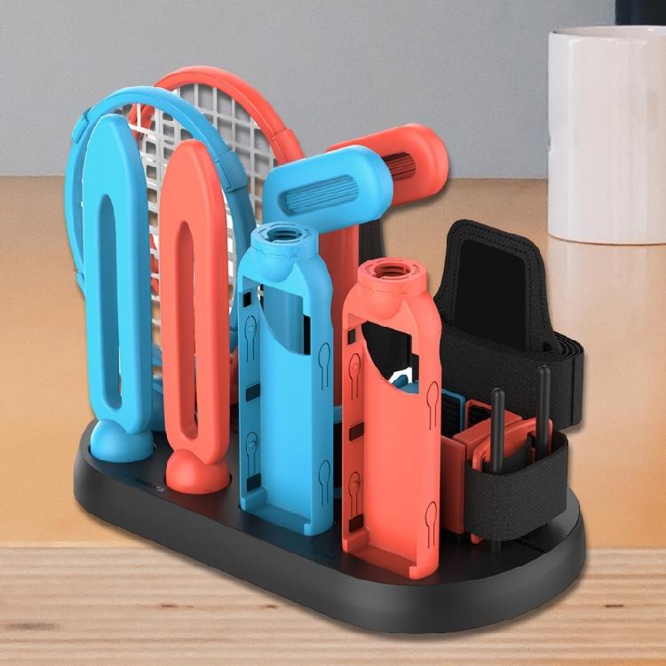 Sports Game Kit with Tennis Racket Golf Club Grip Family Party Pack for Gaming Accessories Organization Base