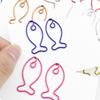 30pcs Creative Fish Paper Clips Metal Decorative Small Colored Paperclips Animal Shaped School Office Supplies for Document