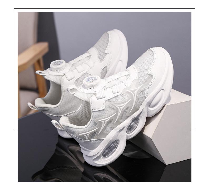 Kids' Summer Mesh Breathable Boys' Running Shoes - Soft Sole and Trendy Design