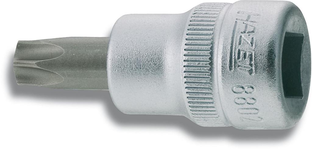HAZET TORX Bit Socket, 1 Piece, Silver, 5.52mm Wide X 9.5mm Drive X 43.5mm Overall Length [Officially Imported from Japan], 8802-T30