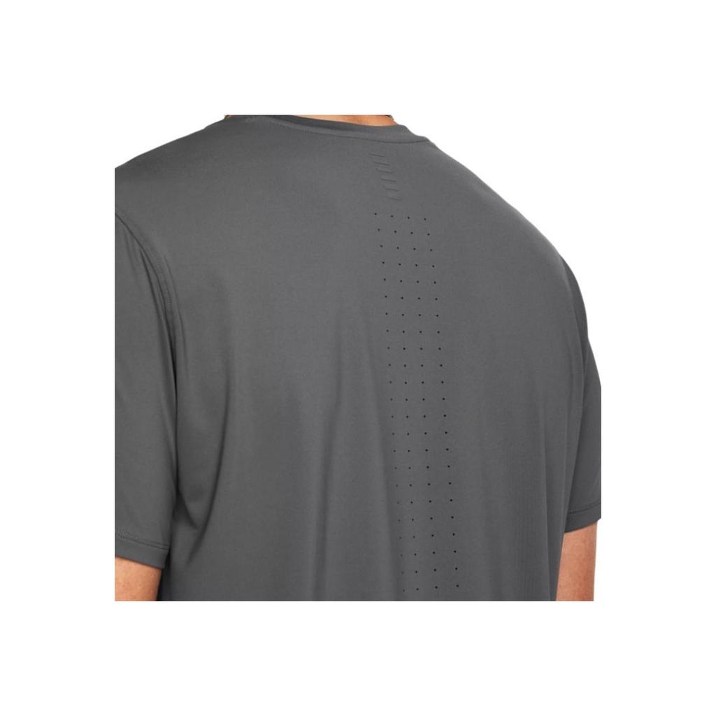 Under Armour Solid Logo Crew Neck Casual Short Sleeve T-Shirt Men Tops Dark-Gray 1382648-025