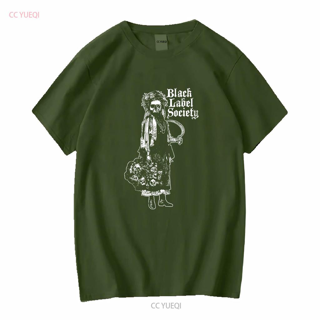 Ladies Black Label Society Grim Reaper Rock Official T Shirt Womens Girls vintage Washed Casual fashion Slightly Breathable