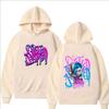 Arcane Jinx Fashion Harajuku Hooded Anime Print Kawaii Long-sleeved Cartoon Fleece Clothes Sweatshirts Women Men