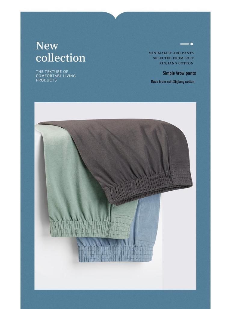 Plus Size Men's Cotton Boxer Briefs - Loose Fit Square Leg Shorts