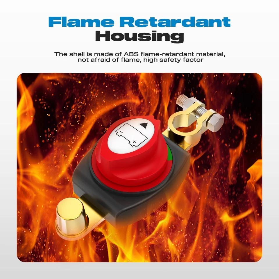 ON/OFF Battery Disconnect Switch 12V 275A Circuit Cutter For Camper Car Auto RV Marine Boat Key Battery Selector Isolator Disconnect Rotary Switch