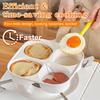 Nonstick Granite Omelette Skillet Pancake Pan 4-Cup Skillet Egg Cooker Pan Mold with Heat-Resistant Handle for Kitchen All Stove