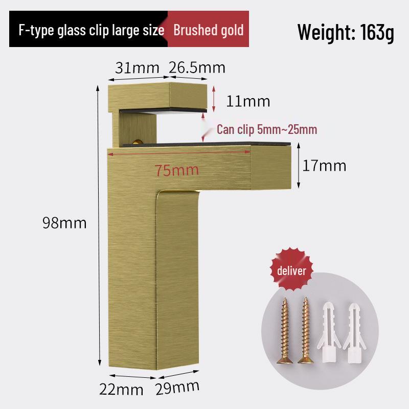 Adjustable Glass Shelf Clip Support Bracket