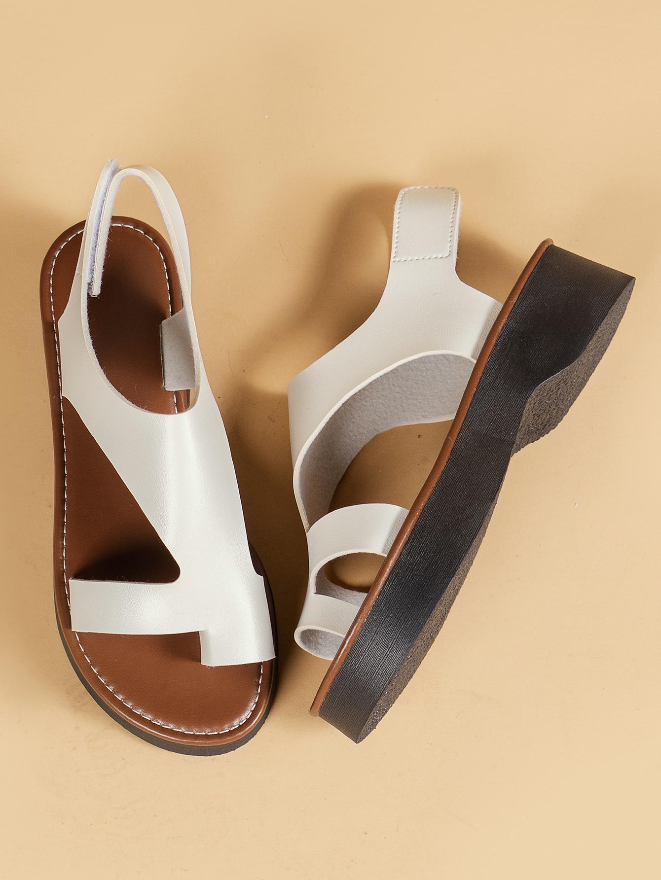 

Новые женские повседневные сандалии, модные универсальные сандалии для пляжного отдыха на толстой подошве. 43