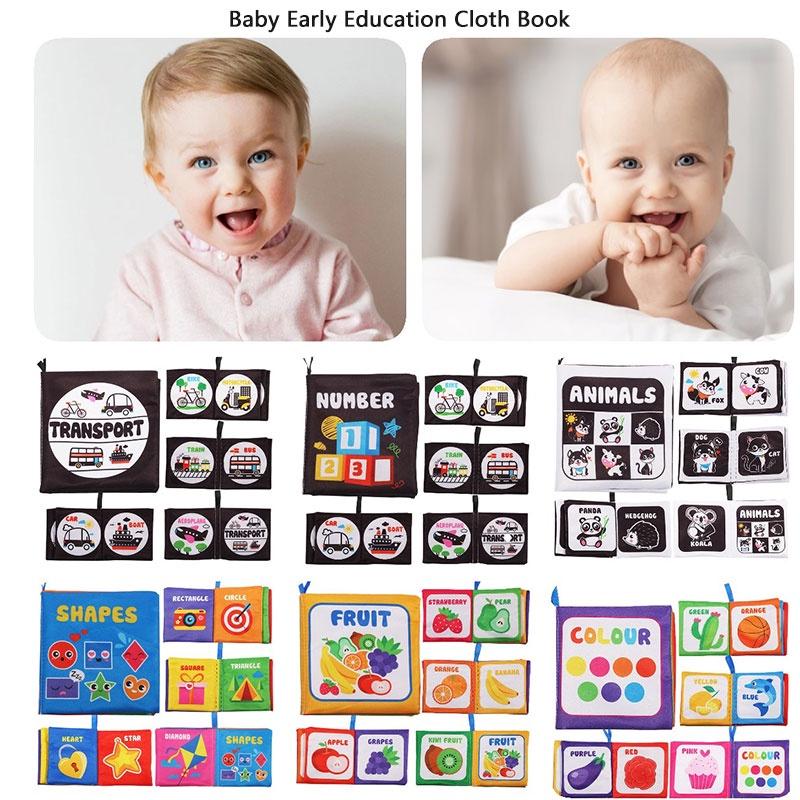 Durable Washable Children's Cloth Book Toy Set For Early Learning And Interactive Play Tear-resistant And Sound-producing