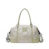 Bolso de mano para viaje de ocio Guofeng para mujer, gran capacidad, estilo chino nuevo, con estampado de flores oscuras, bolso de hombro para equipaje, bolsa de almacenamiento portátil para salir