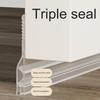 Door Sealing Strip Easy Installation Windproof Door Bottom Seal Self-Adhesive Door Stopper for Home Room