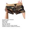Boxer Underwear Mid-rise Elastic Waistband U-Convex Shorts Briefs Retro Printing Panties Sleepwear Daily Wear