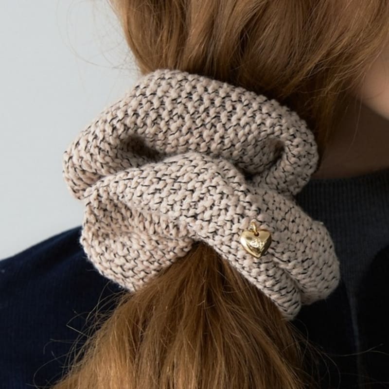DEPOUND Knit Scrunchie - Ivory