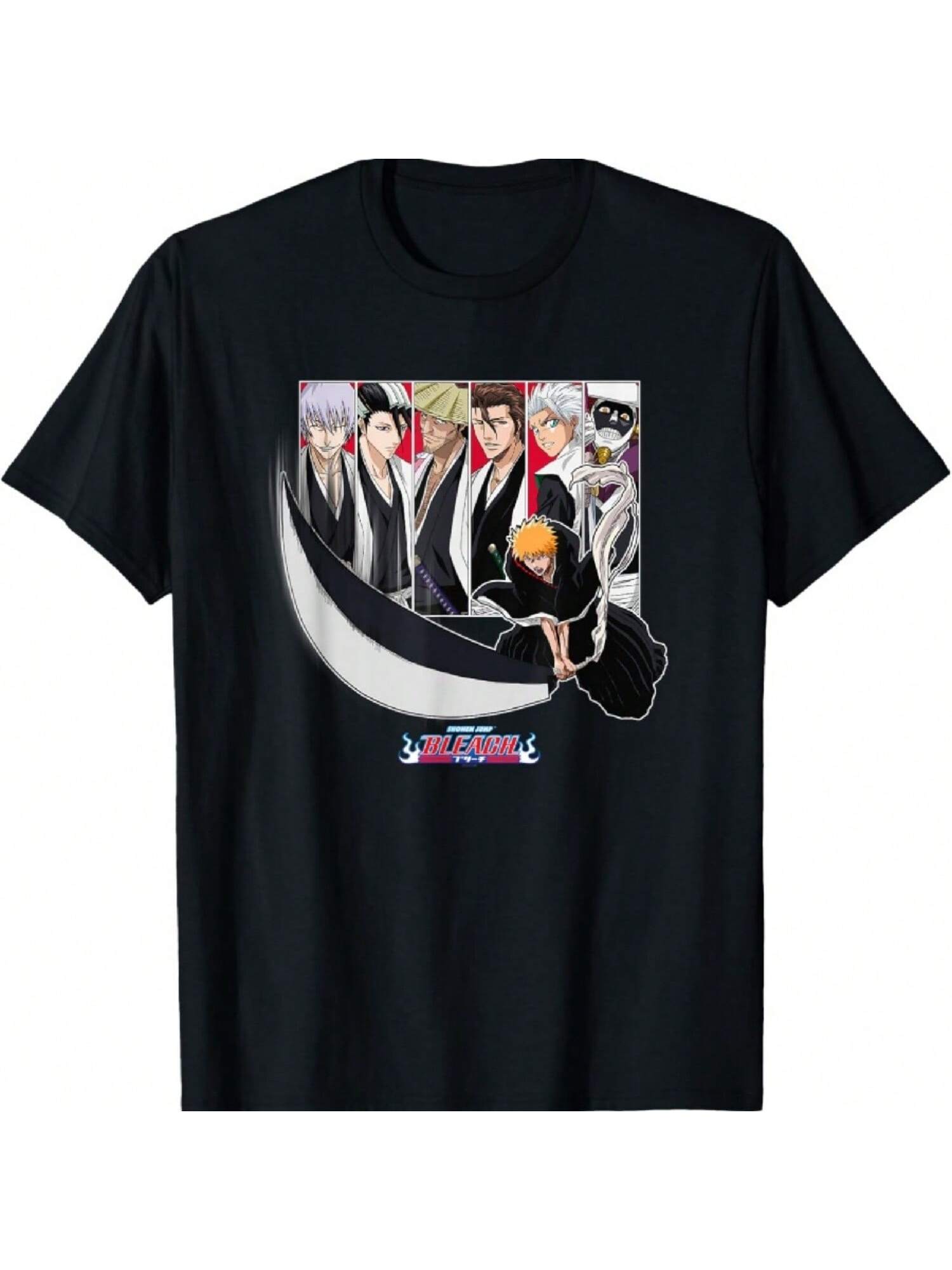 Bleach Ichigo Slash With Characters Anime T-Shirt S разноцветный