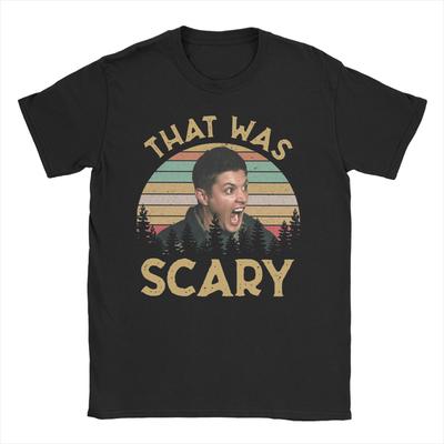 Supernatural TV T-Shirt Sommer Dean Winchester Hut War Gruselig Lustig Baumwolle T-Shirts Mann Hip Hop Lässig T-Shirt Kurze Ärmel
