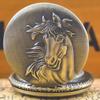 Classic Western Riding Cowboy Horse Quartz Pocket Watch Retro Men's Women's Necklace Pendant Gift