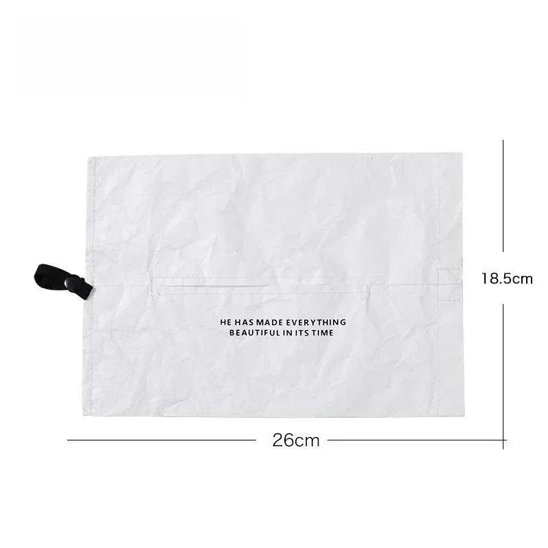 Tragbare Taschentuchbox Wohnzimmerbehälter Zuhause Auto Handtuch Servietten Papiere Beutel Halter Box Zuhause Tischdekoration Autozubehör