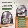 Portable USB Desktop Fan with U-shaped LED Light for Strong Wind Circulation
