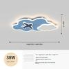 Cloud Children Lamp Bedroom Lamp Boy Girl Creative Balloon Ceiling Lamp Eye Protection Astronaut Room Lamp Airplane Outer Space