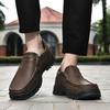 2025 New Loafers High Quality Comfort Wear-resistant Men Casual Leather Shoes Retro Man Dress Shoes Fashion Work Shoe Plus 39-48
