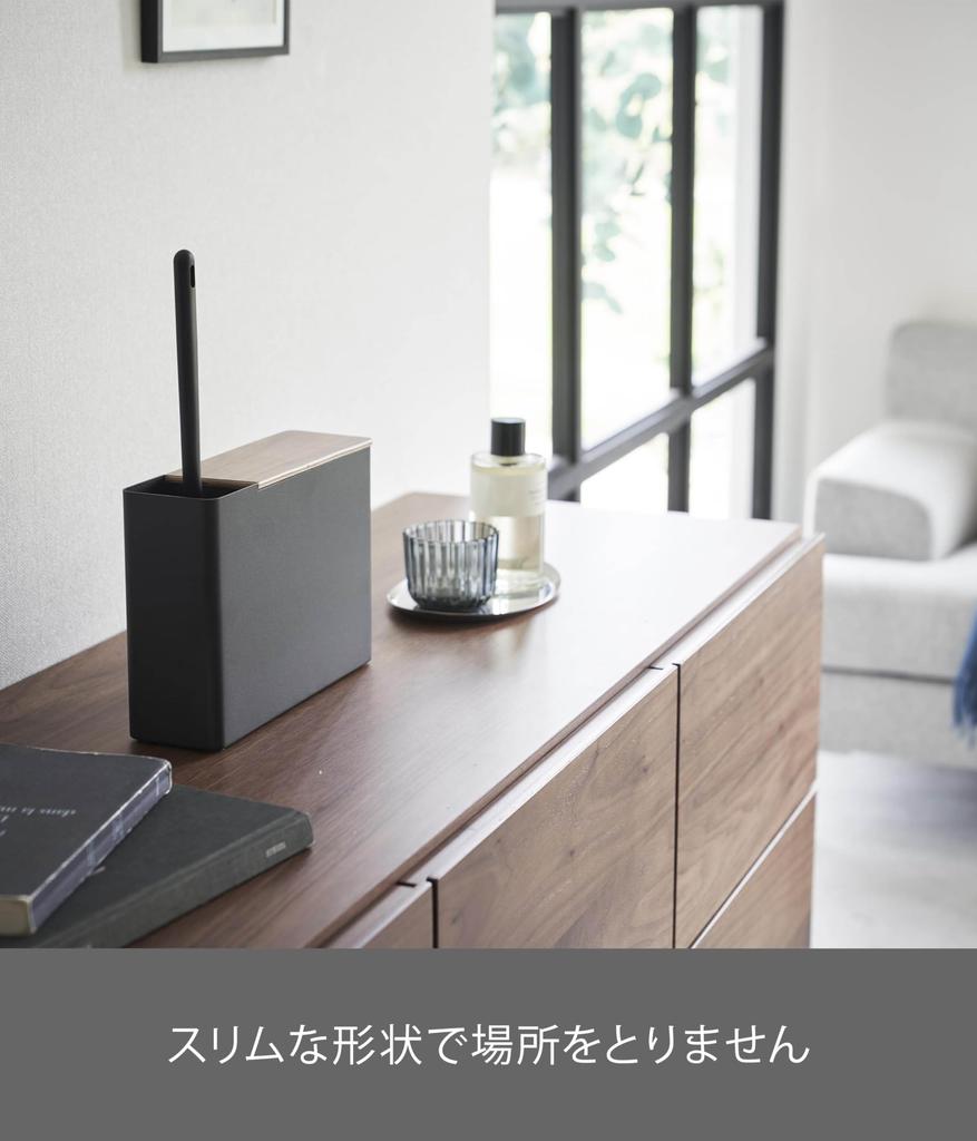 Yamazaki Jitsugyo Handy Wiper Stand with Replacement Mop Holder Brown x x RIN Replacement Mop Holds 6 Pieces 1836 W23.1 D7.2 H16.7cm