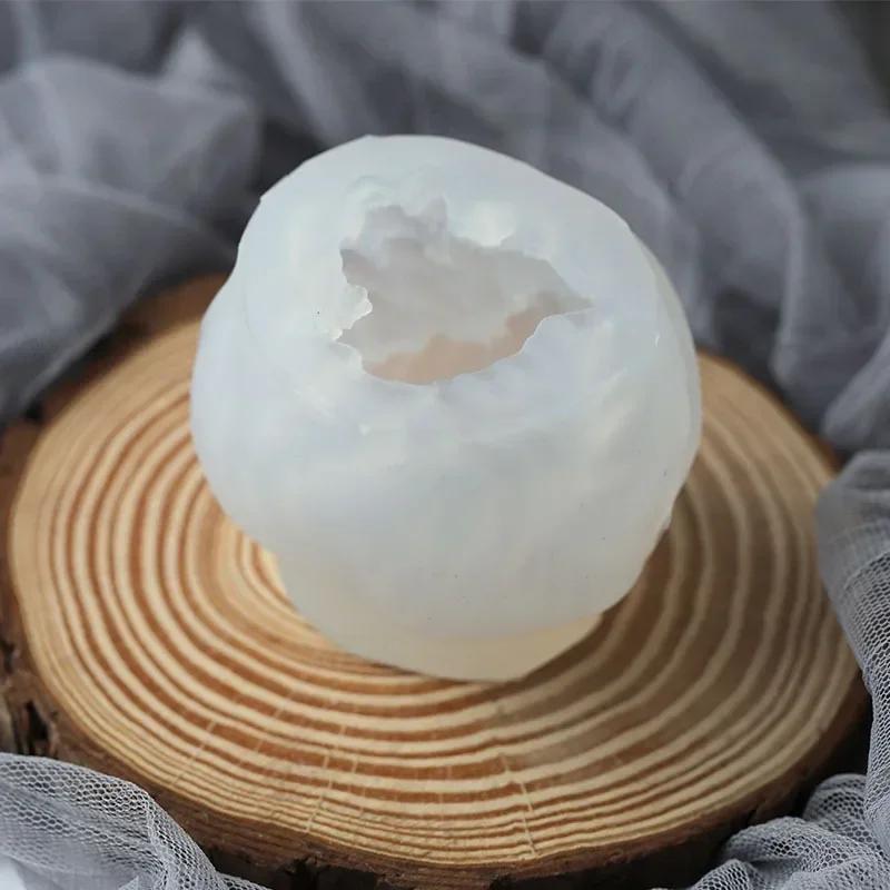 3D Vlněná Tvar Svíčka Forma Vonná Svíčka Odlévací Forma Ručně Vyráběné DIY Výroba Mýdla Vosková Forma Ruční Práce Domácí Dekorace Pryskyřičné Formy