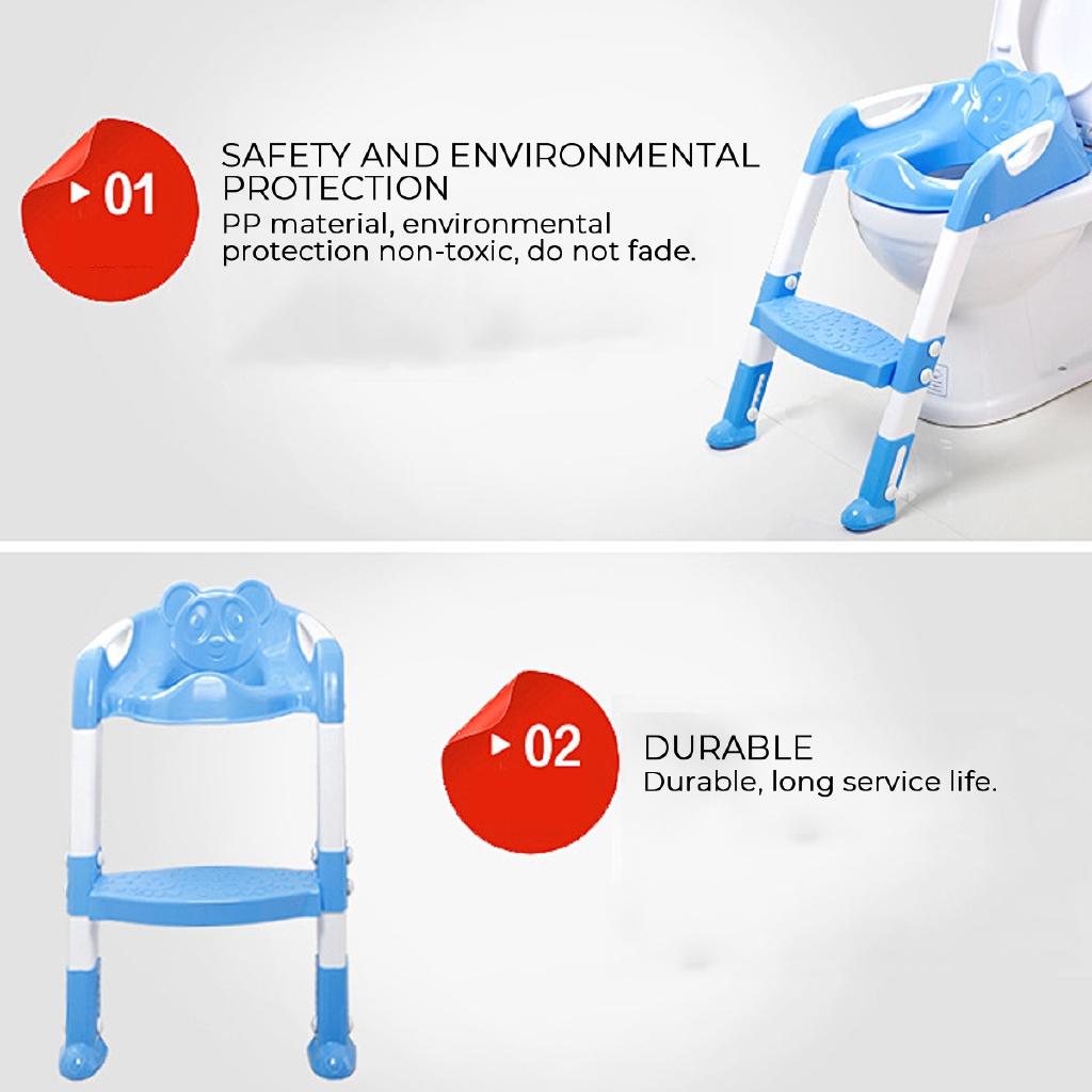 Portable Folding Baby Potty Infant Kids Child Toilet Training Seat Adjustable Ladder Urinal Potty Training Seats for Children