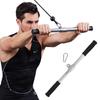 Rubber Cover Double D Row Handle V Shape Bar Gantry Lever Handle  Gym Equipment
