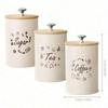 In-Stock Minimalist Metal Tea Caddy with Bamboo Lid for Snacks, Coffee, and Candy Storage