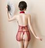 Sexy lingerie flirting transparent cheongsam uniform seduction pajamas pure lust passion tease midnight glamour suit