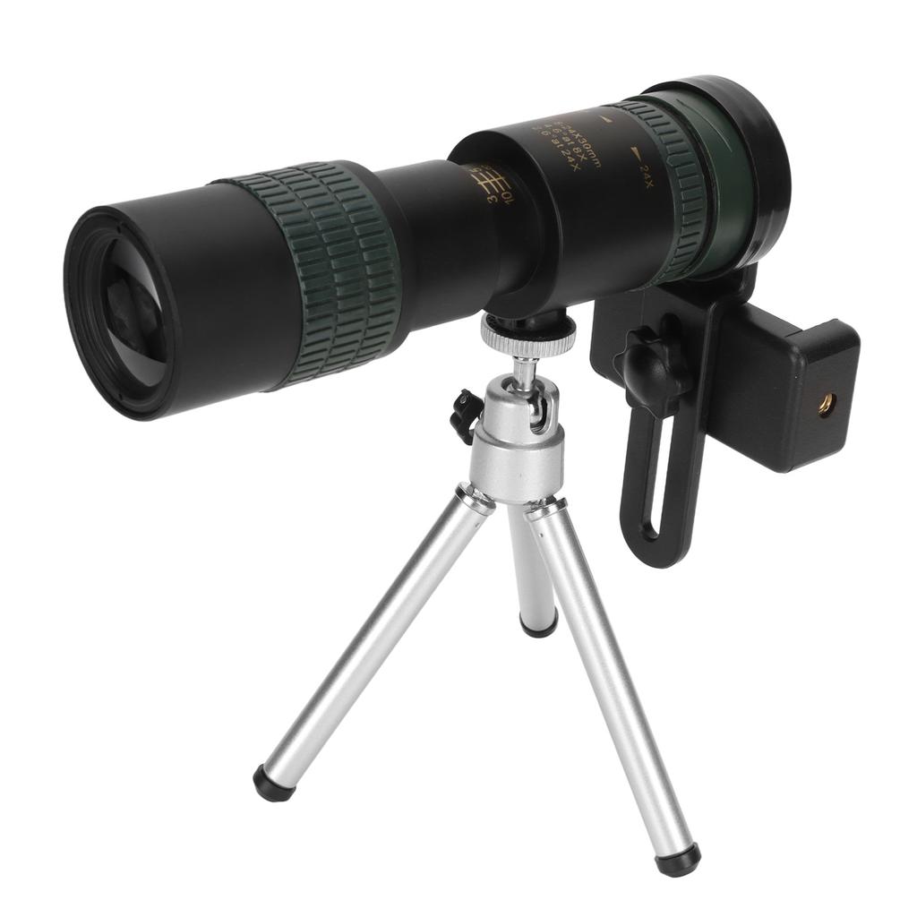 8‑24X Magnification HD Monocular Telescope High Power Military Telescope with Smartphone Holder and