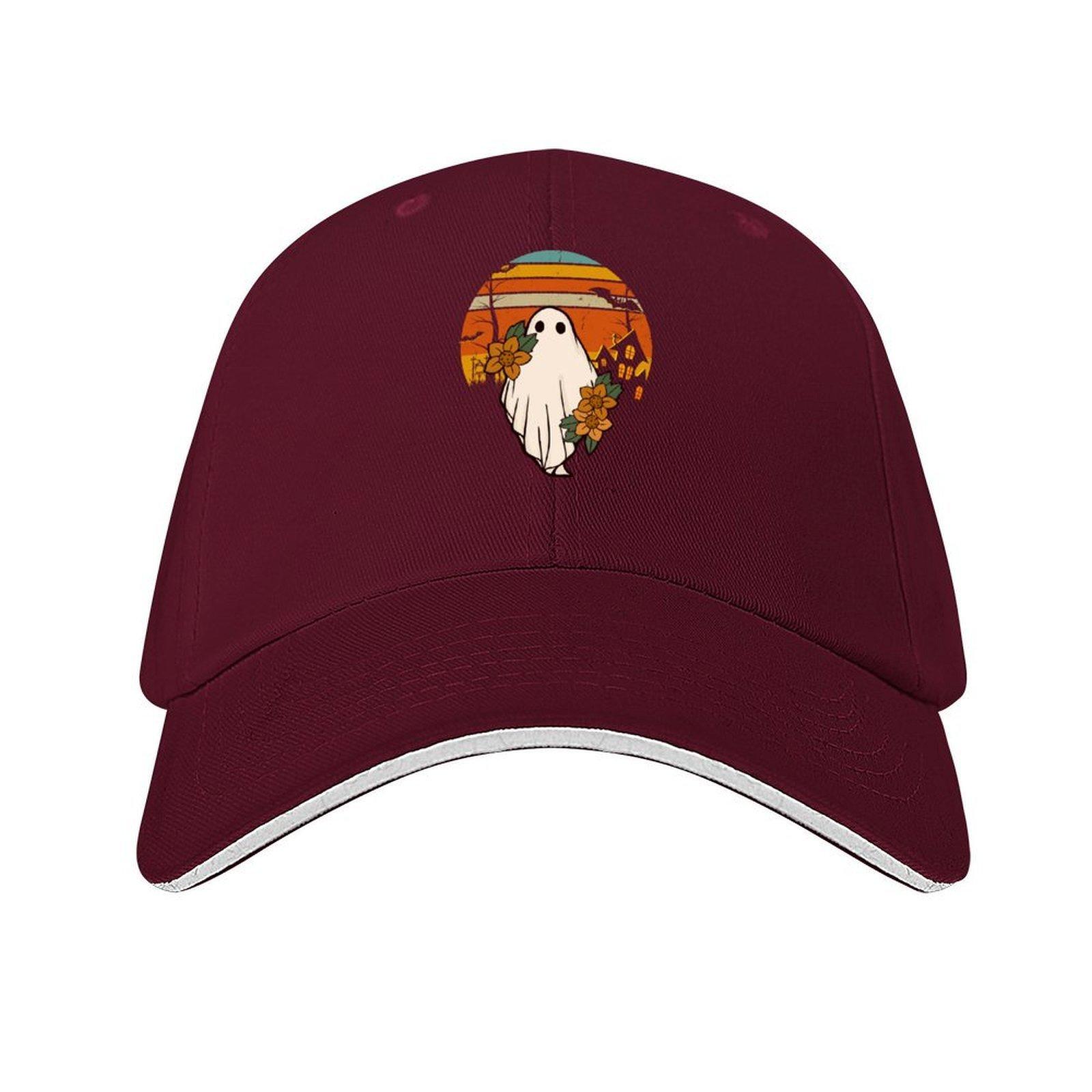 

Halloween ghost Baseball Cap summer hat F fashionable Unisexs big size hat Womens Hats For The Sun Unisexs