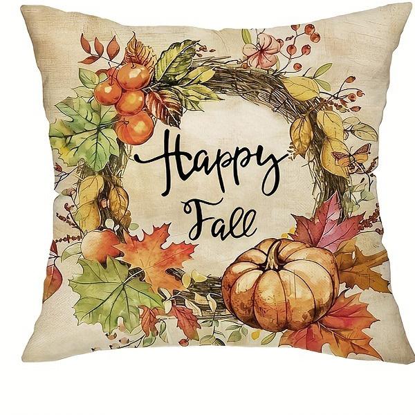 

Домашний Декор Осенней Тематики Белка и Тыква Декоративные Подушки с Рисунком Наволочка Подходит Для Дивана Спальни Автомобиля Наволочка 40x40cm