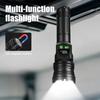 High Power LED Flashlight TYPE-C Rechargeable Aluminum Torch Outdoor Searchlight Portable Camping Light with Telescopic Zoom